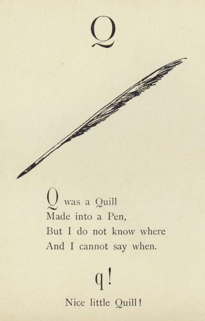 Q harfi by Edward Lear